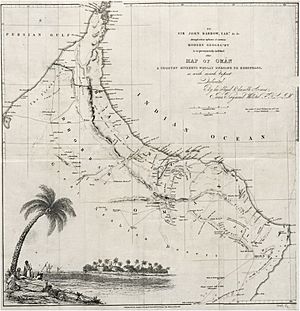 WELLSTED(1838) p1.027 MAP OF OMAN (retouched)