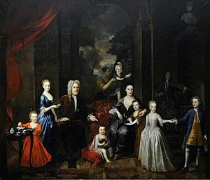 Walter Aston, 4th Lord Aston and family
