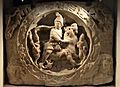 White marble relief with Mithras bull-slaying scene (CIMRM 810-811), from Walbrook Mithraeum in Londinium,, AD 180-220, Museum of London (14007820699)