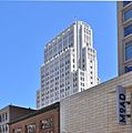 140 New Montgomery Street (PacBell Building) seen from Mission Street - cropped, perspective transformed