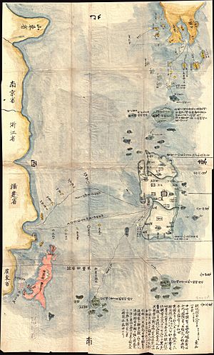 1781 Japanese Temmei 1 Manuscript Map of Taiwan and the Ryukyu Dominion - Geographicus - TaiwanRyukyu-unknown-1781
