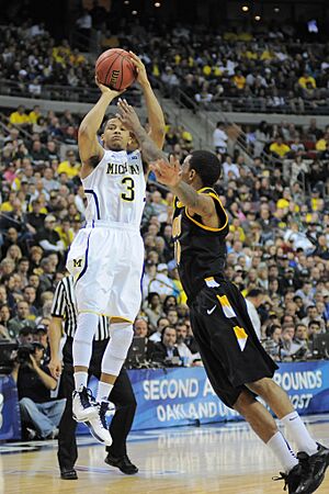 20130323 Trey Burke shooting during NCAA tournament