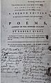 Advertisement for the Publication of Burns's 1787 Edinburgh Edition. With subscribers