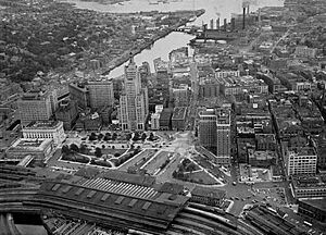 Air view of Civic Center, 1951