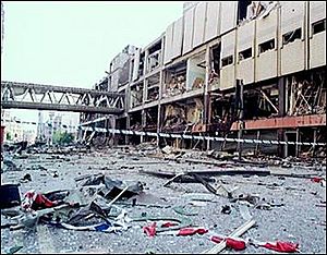 BBC picture Arndale centre after 1996 bomb