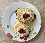 Bibingkas displayed on a plate