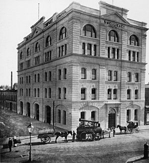 Building of Smellie Co. Ltd. Hardware Brisbane Queensland ca. 1920 - cropped