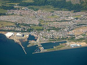 Burntisland docks from the air (geograph 5835088)