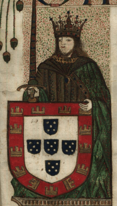 D. João II em iluminura do Livro dos Copos (1490-1498)
