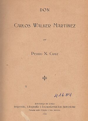 Don Carlos Walker Martínez , Biobrafia