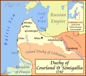 Duchy of Courland & Semigallia 1740