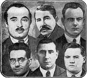 Duclos, Cachin, Barbé, Doriot, Alloyer, Thorez