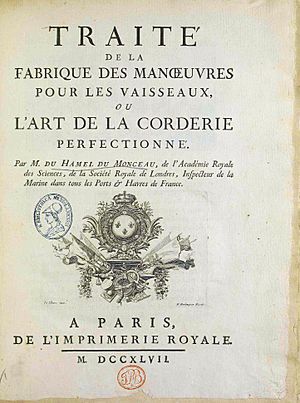 Duhamel du Monceau, Henri Louis – Traité de la fabrique des manoeuvres pour les vaisseaux, 1747 – BEIC 8352625