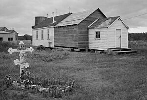 Elevation Of The Holy Cross Church, South Naknek, Alaska