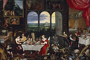 File-Bruegel d. Ä., Jan -The Senses of Hearing, Touch and Taste - 1618
