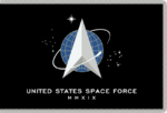 Flag of the United States Space Force (fringed).svg