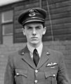 Flying Officer Richard George Arthur Barclay of No. 249 Squadron RAF at North Weald, Essex, May 1941. CH2750 (cropped)