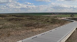 Ford Co Santa Fe ruts rest-stop path 2