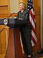 Former Secretary of State Clinton Delivers Remarks at Groundbreaking Ceremony of the U.S. Diplomacy Center (14943786999) (cropped)