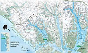 Glacier Bay National Park official park brochure map