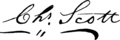 Governor Charles Scott signature