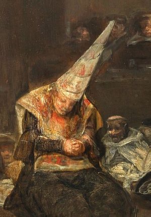 Goya Tribunal.Flammenhut