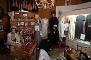 Hopkins County Museum and Heritage Park March 2017 96 (Museum interior - dress room)