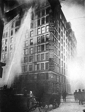 Image of Triangle Shirtwaist Factory fire on March 25 - 1911