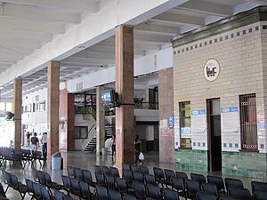 Inside train station Havana