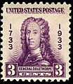James Oglethorpe 1933 U.S. stamp.1