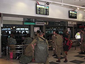 Jerusalem Central Bus Station soldiers
