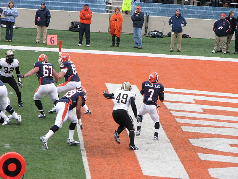 Juice Williams-Illinois QB-sack