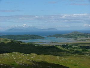 Kentra Bay and the Small Isles from Cruach Bhreac - geograph.org.uk - 1404271