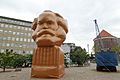 Kopie aus Plastikstoff des Karl Marx Monumentes aus Chemnitz