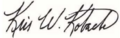 Kris Kobach Signature