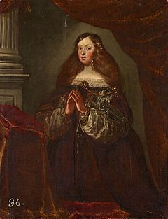 La reina Mariana de Austria, orante (Monasterio de El Escorial)