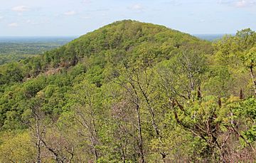 Little Kennesaw Mountain viewed from Kennesaw Mountain, April 2017 (cropped).jpg