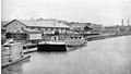 Lumber Docks in Old Saginaw City at Mackinaw Street 1888