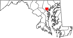 Location in the state of Maryland
