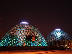 Milwaukee domes night