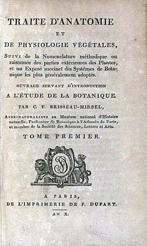 Mirbel, Charles François Brisseau de – Traité d'anatomie et de physiologie végétales, 1801-1802 – BEIC 11827412