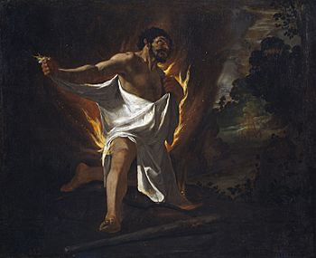 Muerte de Hércules, por Zurbarán