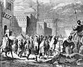 Muslim troops leaving Narbonne to Pepin le Bref in 759