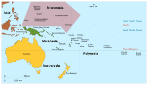 Oceania UN Geoscheme - Map of Micronesia