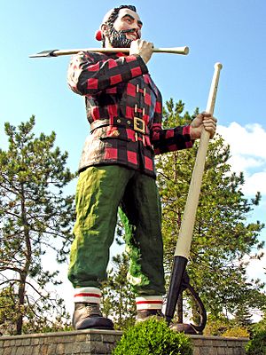Paul Bunyan statue in Bangor, Maine