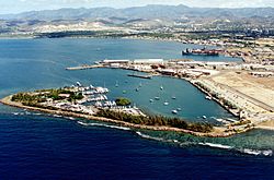 Ponce Puerto Rico port aerial view