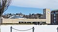 Providence Rhode Island train station in winter