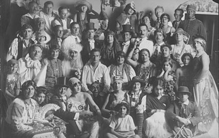 Purim Party at Ludwig Satz's House in Sea Gate, Brooklyn, ca. 1925 (3420866835)