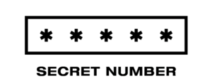 Secret Number Logo Black