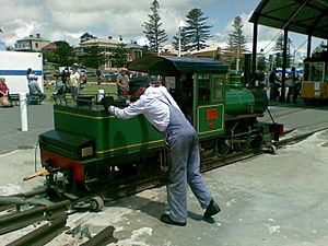 Semaphore and Fort Glanville Tourist Railway turntable